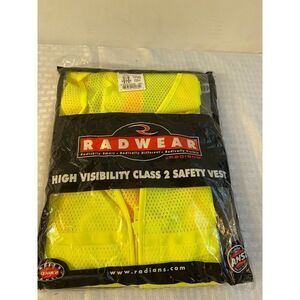 Radians Radwear class 2 level high visibility safety vest medium large NEW